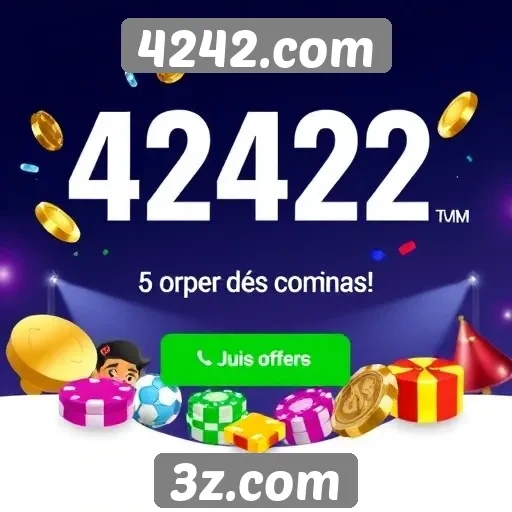 Promoções e bônus atuais no site de jogos 4242.com